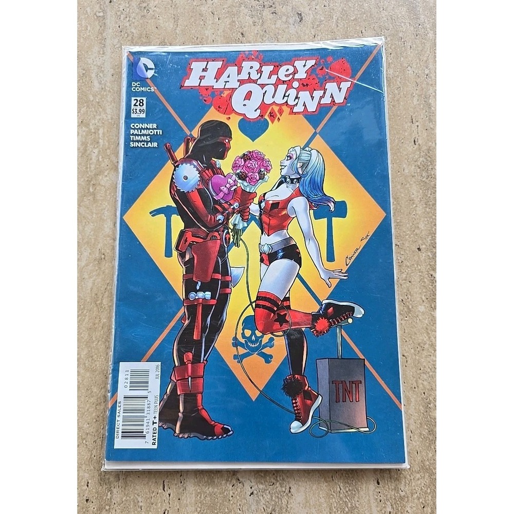 DC Comics Harley Quinn Comic Book #28 July 2016 Blue Amanda‎ Conner Cover